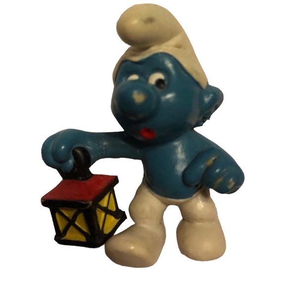 Smurfs 20024A Watchman Smurf Red Lantern Variant 1977 Figure PVC Peyo L015795 - Picture 1 of 5